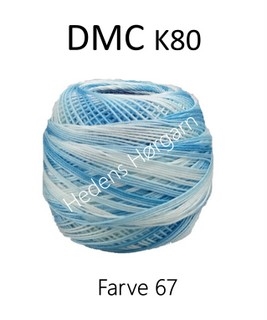 DMC K80 farve 67 Lys blå multi